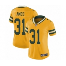 Women's Green Bay Packers #31 Adrian Amos Limited Gold Rush Vapor Untouchable Football Jersey