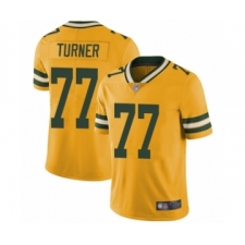 Men's Green Bay Packers #77 Billy Turner Limited Gold Rush Vapor Untouchable Football Jersey