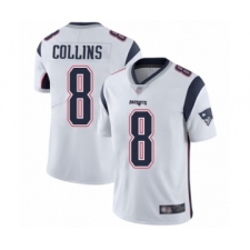 Men's New England Patriots #8 Jamie Collins White Vapor Untouchable Limited Player Football Jersey