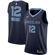 Men's Memphis Grizzlies #12 Ja Morant Nike Navy 2020-21 Swingman Jersey