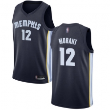 Nike Memphis Grizzlies #12 Ja Morant Navy Blue Basketball Swingman Icon Edition Jersey