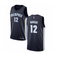 Women's Memphis Grizzlies #12 Ja Morant Authentic Navy Blue Basketball Jersey - Icon Edition