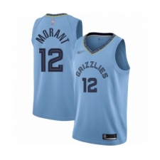 Women's Memphis Grizzlies #12 Ja Morant Swingman Blue Finished Basketball Jersey Statement Edition