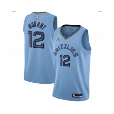 Youth Memphis Grizzlies #12 Ja Morant Blue Jordan Stitched Jersey