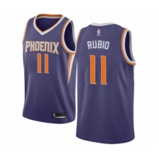 Women's Phoenix Suns #11 Ricky Rubio Authentic Purple Basketball Jersey - Icon Edition