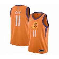 Women's Phoenix Suns #11 Ricky Rubio Swingman Orange Finished Basketball Jersey - Statement Edition