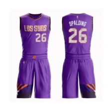 Youth Phoenix Suns #26 Ray Spalding Swingman Purple Basketball Suit Jersey - City Edition