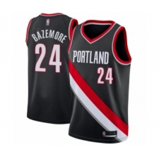 Youth Portland Trail Blazers #24 Kent Bazemore Swingman Black Basketball Jersey - Icon Edition