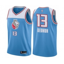 Men's Sacramento Kings #13 Dewayne Dedmon Authentic Blue Basketball Jersey - City Edition