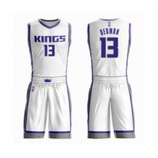 Men's Sacramento Kings #13 Dewayne Dedmon Swingman White Basketball Suit Jersey - Association Edition