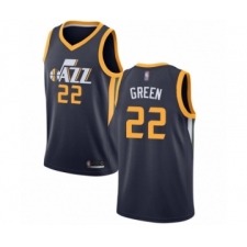 Women's Utah Jazz #22 Jeff Green Swingman Navy Blue Basketball Jersey - Icon Edition
