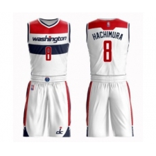 Men's Washington Wizards #8 Rui Hachimura Swingman White Basketball Suit Jersey - Association Edition