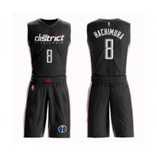 Women's Washington Wizards #8 Rui Hachimura Swingman Black Basketball Suit Jersey - City Edition