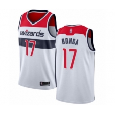 Men's Washington Wizards #17 Isaac Bonga Authentic White Basketball Jersey - Association Edition