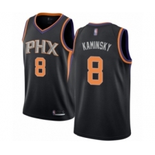 Men's Phoenix Suns #8 Frank Kaminsky Authentic Black Basketball Jersey Statement Edition