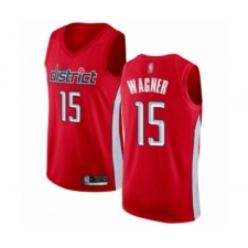 Men's Washington Wizards #15 Moritz Wagner Red Swingman Jersey - Earned Edition