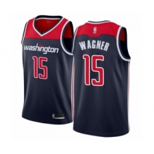 Women's Washington Wizards #15 Moritz Wagner Swingman Navy Blue Basketball Jersey Statement Edition