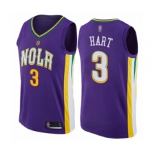 Men's New Orleans Pelicans #3 Josh Hart Authentic Purple Basketball Jersey - City Edition