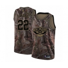 Youth New Orleans Pelicans #22 Derrick Favors Swingman Camo Realtree Collection Basketball Jersey