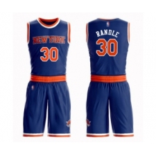 Youth New York Knicks #30 Julius Randle Swingman Royal Blue Basketball Suit Jersey - Icon Editio