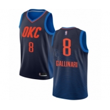 Women's Oklahoma City Thunder #8 Danilo Gallinari Swingman Navy Blue Basketball Jersey Statement Edition