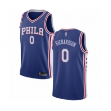 Youth Philadelphia 76ers #0 Josh Richardson Swingman Blue Basketball Jersey - Icon Edition