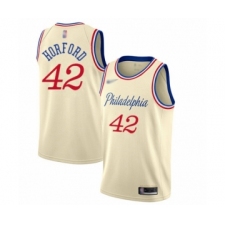 Youth Philadelphia 76ers #42 Al Horford Swingman Cream Basketball Jersey - 2019 20 City Edition