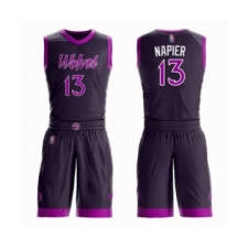 Men's Minnesota Timberwolves #13 Shabazz Napier Swingman Purple Basketball Suit Jersey - City Edition