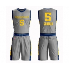 Women's Memphis Grizzlies #5 Bruno Caboclo Swingman Gray Basketball Suit Jersey - City Edition
