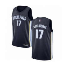 Women's Memphis Grizzlies #17 Jonas Valanciunas Authentic Navy Blue Basketball Jersey - Icon Edition