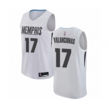 Youth Memphis Grizzlies #17 Jonas Valanciunas Swingman White Basketball Jersey - City Edition