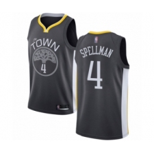 Women's Golden State Warriors #4 Omari Spellman Swingman Black Basketball Jersey - Statement Edition