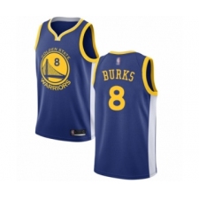 Youth Golden State Warriors #8 Alec Burks Swingman Royal Blue Basketball Jersey - Icon Edition