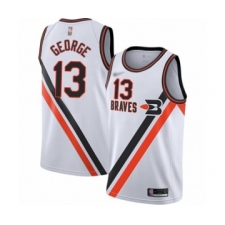 Youth Los Angeles Clippers #13 Paul George Swingman White Hardwood Classics Finished Basketball Jersey