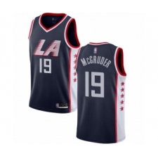 Men's Los Angeles Clippers #19 Rodney McGruder Authentic Navy Blue Basketball Jersey - City Edition