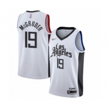 Men's Los Angeles Clippers #19 Rodney McGruder Swingman White Basketball Jersey - 2019-20 City Edition