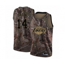 Men's Los Angeles Lakers #14 Danny Green Swingman Camo Realtree Collection Basketball Jersey