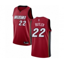 Men's Miami Heat #22 Jimmy Butler Authentic Red Basketball Jersey Statement Edition