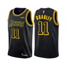 Men's Los Angeles Lakers #11 Avery Bradley Authentic Black City Edition Basketball Jersey