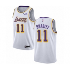Men's Los Angeles Lakers #11 Avery Bradley Authentic White Basketball Jersey - Association Edition