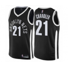Women's Brooklyn Nets #21 Wilson Chandler Swingman Black Basketball Jersey - City Edition