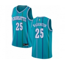 Youth Jordan Charlotte Hornets #25 PJ Washington Authentic Aqua Hardwood Classics Basketball Jersey
