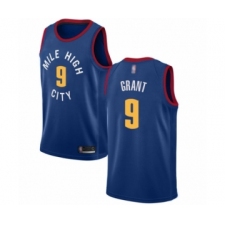 Men's Denver Nuggets #9 Jerami Grant Authentic Blue Alternate Basketball Jersey Statement Edition