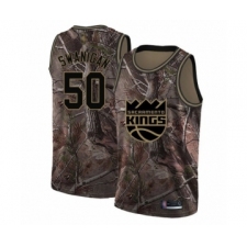 Youth Sacramento Kings #50 Caleb Swanigan Swingman Camo Realtree Collection Basketball Jersey