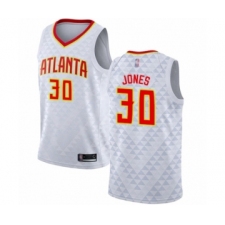 Men's Atlanta Hawks #30 Damian Jones Authentic White Basketball Jersey - Association Edition