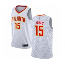 Women's Atlanta Hawks #15 Damian Jones Authentic White Basketball Jersey - Association Edition