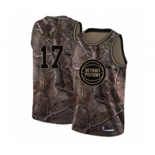 Men's Detroit Pistons #17 Tony Snell Swingman Camo Realtree Collection Basketball Jersey