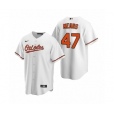 Youth Baltimore Orioles #47 John Means Nike White 2020 Replica Home Jersey