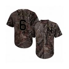 Men's New York Mets #6 Jeff McNeil Authentic Camo Realtree Collection Flex Base Baseball Jersey