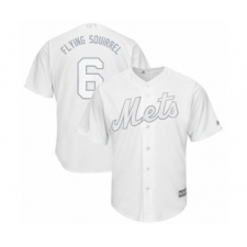 Men's New York Mets #6 Jeff McNeil  Flying Squirrel  Authentic White 2019 Players Weekend Baseball Jersey